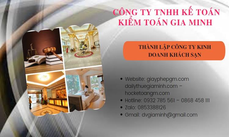 Thành lập công ty khách sạn tại TP Hà Nội trọn gói