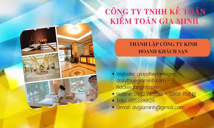 Thành lập công ty khách sạn tại TP Hồ Chí Minh trọn gói