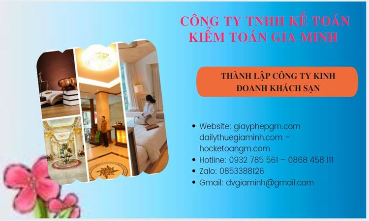 Thành lập công ty khách sạn tại TT Huế trọn gói