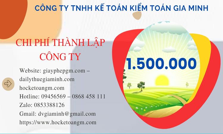 THÀNH LẬP CÔNG TY SẢN XUẤT DÂY VÀ THIẾT BỊ DÂY DẪN 5 Thành lập công ty sản xuất dây và thiết bị dây hết bao nhiêu tiền