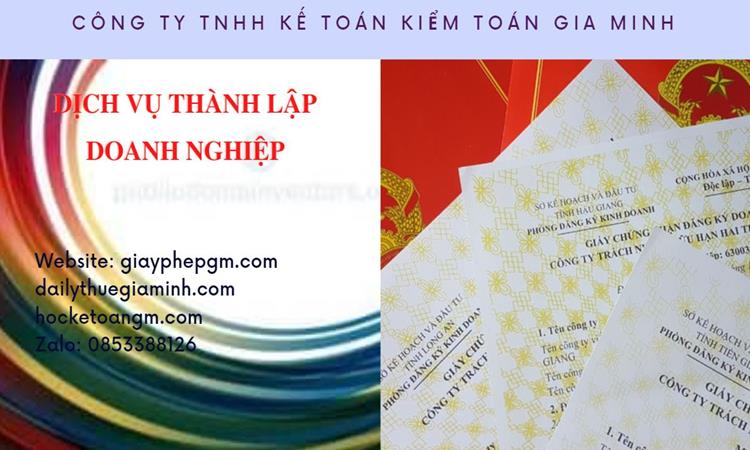 Thành lập công ty văn phòng phẩm tại Cà Mau