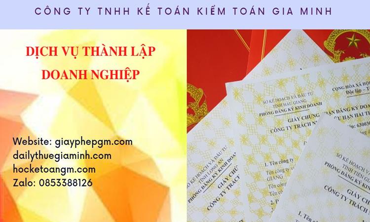 Thành lập công ty văn phòng phẩm tại Quận Bình Tân