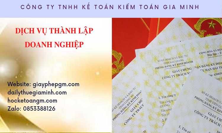 Thành lập công ty văn phòng phẩm tại Quận Tân Phú 