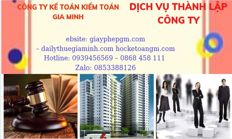 Thành lập công ty văn phòng phẩm tại Thành phố Phủ Lý