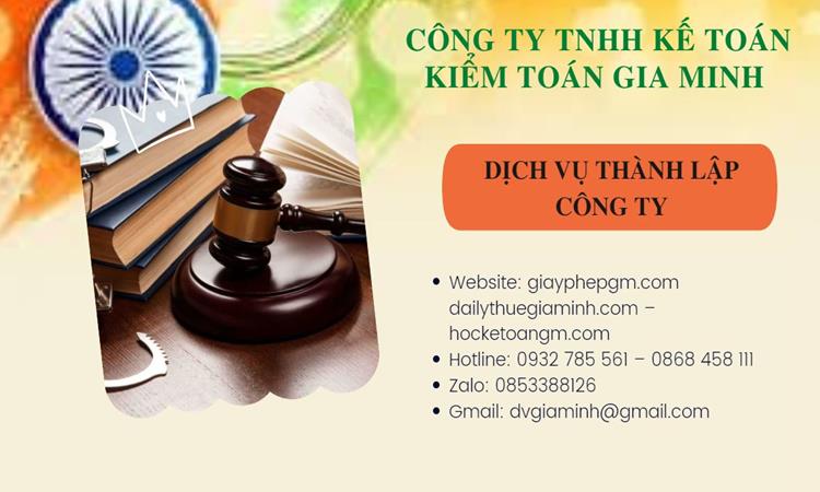 Thành lập công ty văn phòng phẩm tại TT Huế