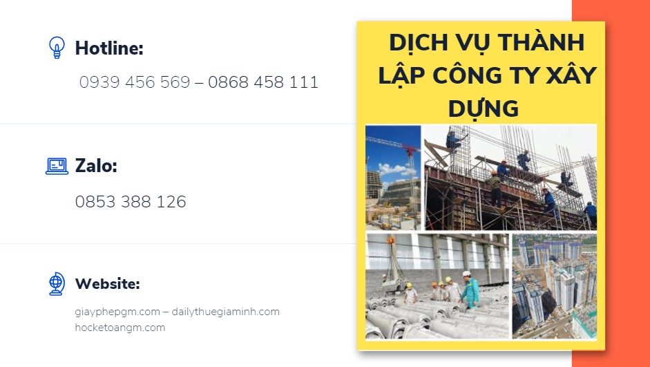 Thành lập công ty xây dựng đúng luật 