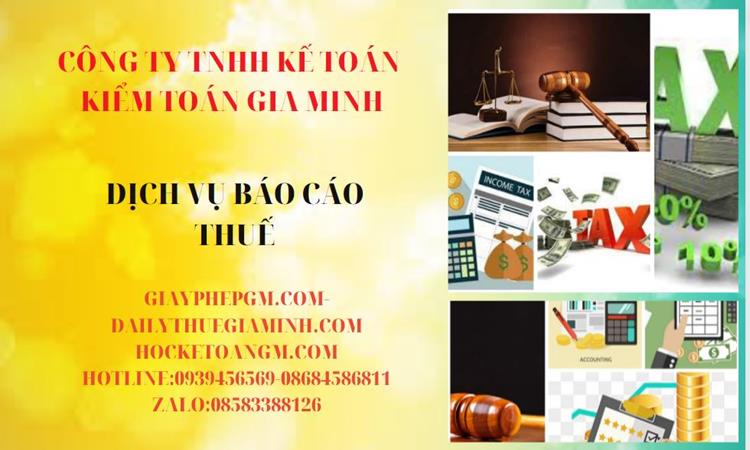 Phí dịch vụ báo cáo thuế gtgt tại đồng tháp 4 Thủ tục báo cáo thuế GTGT tại Đồng Tháp