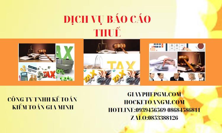 PHÍ DỊCH VỤ BÁO CÁO THUẾ GTGT TẠI HUẾ 4 Thủ tục báo cáo thuế GTGT tại Huế