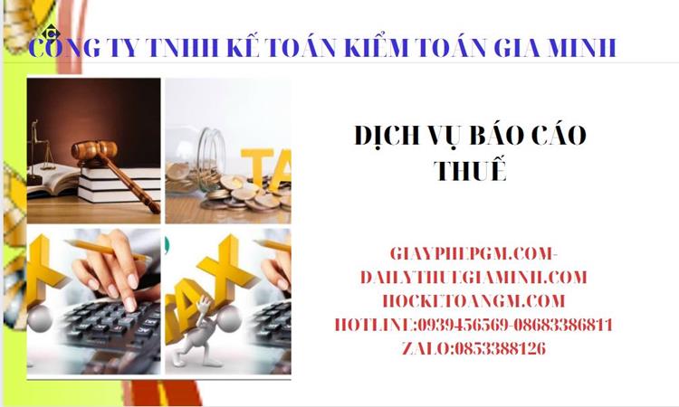 Thủ tục báo cáo thuế GTGT tại Huyện Bình Lục