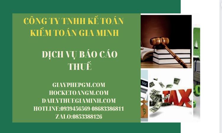 PHÍ DỊCH VỤ BÁO CÁO THUẾ GTGT TẠI HUYỆN MÊ LINH 4 Thủ tục báo cáo thuế GTGT tại Huyện Mê Linh