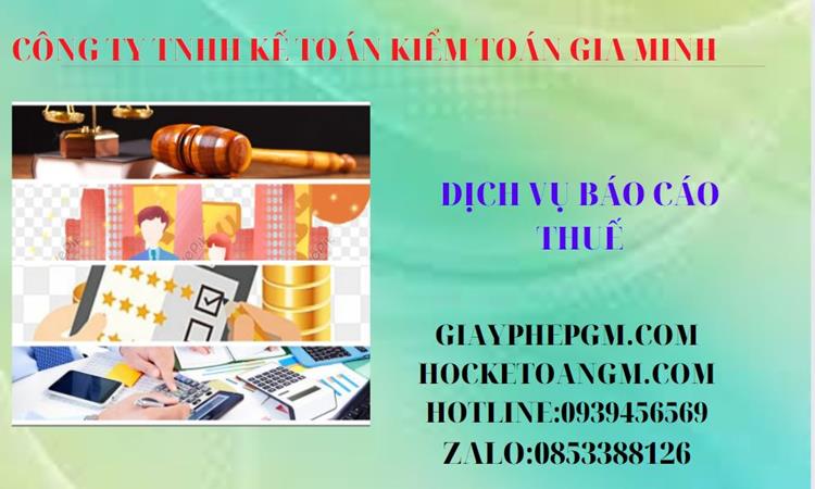 PHÍ DỊCH VỤ BÁO CÁO THUẾ GTGT TẠI HUYỆN PHÚ XUYÊN 4 Thủ tục báo cáo thuế GTGT tại Huyện Phú Xuyên