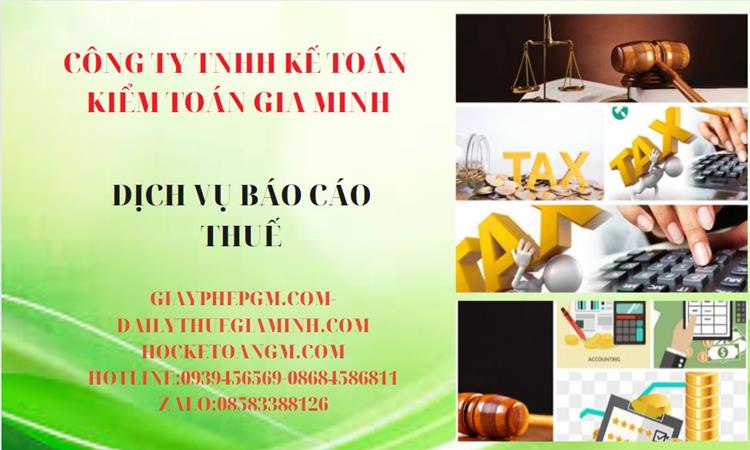 PHÍ DỊCH VỤ BÁO CÁO THUẾ GTGT TẠI HUYỆN THANH OAI 4 Thủ tục báo cáo thuế GTGT tại Huyện Thanh Oai