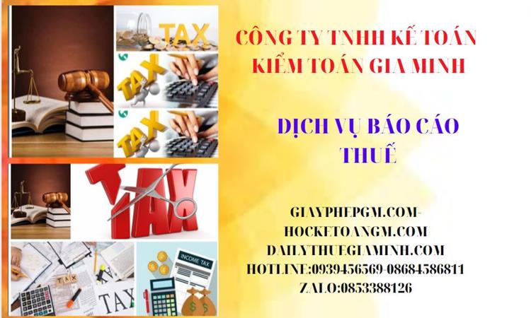 Phí dịch vụ báo cáo thuế gtgt tại quận 1 4 Thủ tục báo cáo thuế GTGT tại Quận 1