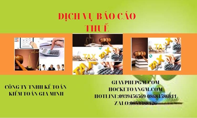 PHÍ DỊCH VỤ BÁO CÁO THUẾ GTGT TẠI QUẬN THỐT NỐT 4 Thủ tục báo cáo thuế GTGT tại Quận Thốt Nốt