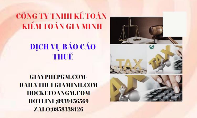 Phí dịch vụ báo cáo thuế gtgt tại thái bình 4 Thủ tục báo cáo thuế GTGT tại Thái Bình