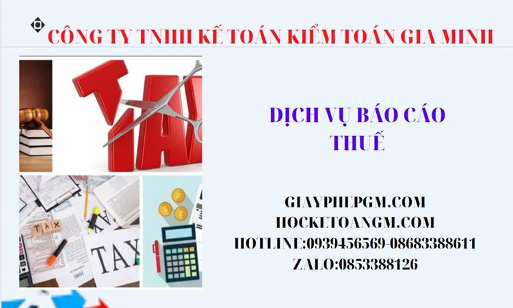 Thủ tục báo cáo thuế GTGT tại Thành phố Phủ Lý