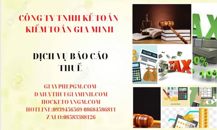 PHÍ DỊCH VỤ BÁO CÁO THUẾ GTGT TẠI TT HUẾ 4 Thủ tục báo cáo thuế GTGT tại TT Huế