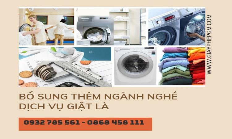 Thủ tục bổ sung thêm ngành nghề dịch vụ giặt là