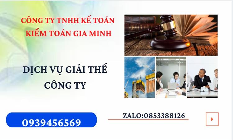 Thủ tục giải thể công ty tại Bà Rịa Vũng Tàu trọn gói luật mới nhất