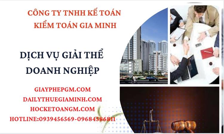 Thủ tục giải thể công ty tại Bạc Liêu trọn gói luật mới nhất