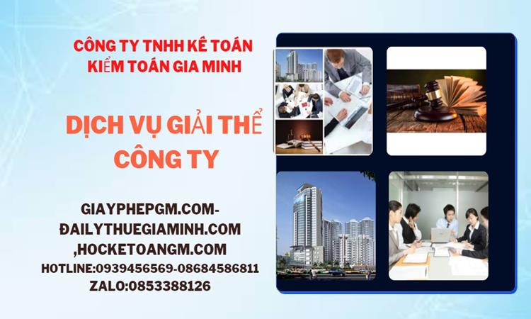 Thủ tục giải thể công ty tại Bắc Ninh trọn gói luật mới nhất