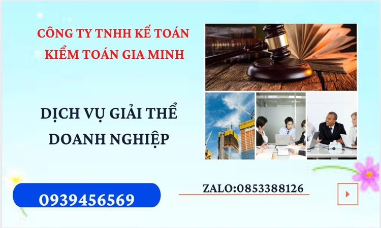 THỦ TỤC GIẢI THỂ CÔNG TY TẠI BẾN TRE TRỌN GÓI LUẬT MỚI NHẤT 4 Thủ tục giải thể công ty tại Bến Tre trọn gói luật mới nhất