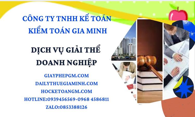 Thủ tục giải thể công ty tại Hòa Bình trọn gói luật mới nhất