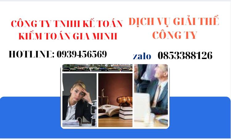 Thủ tục giải thể công ty tại Huyện Bình Chánh trọn gói luật mới nhất