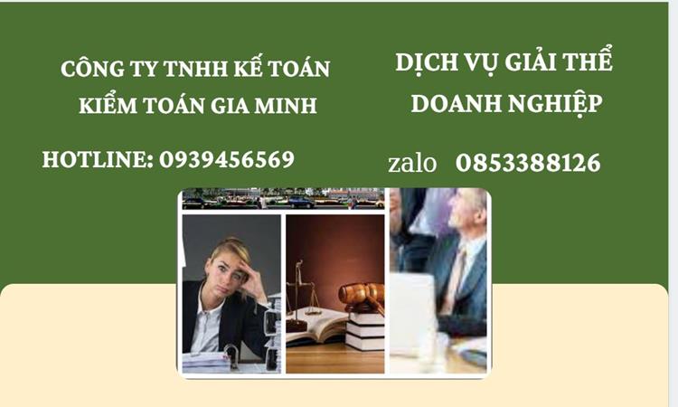 Thủ tục giải thể công ty tại Huyện Củ Chi trọn gói luật mới nhất