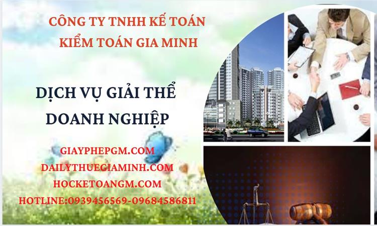 Thủ tục giải thể công ty tại Huyện Đan Phượng trọn gói luật mới nhất