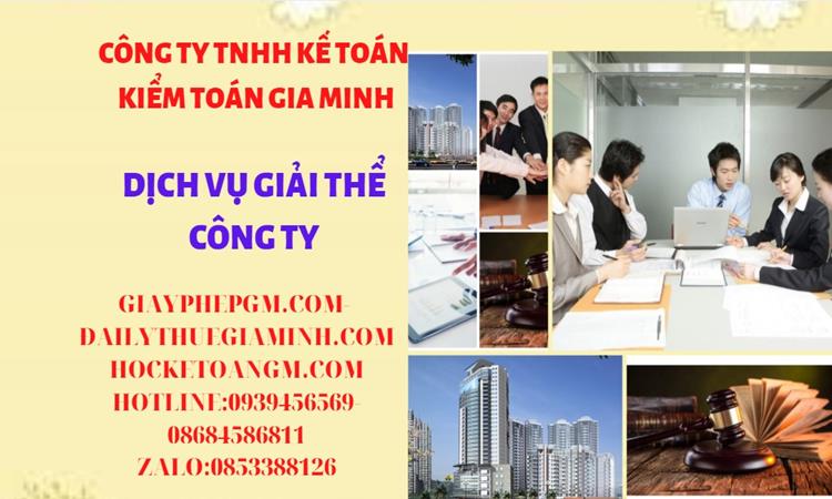 Thủ tục giải thể công ty tại Huyện Hoài Đức trọn gói luật mới nhất