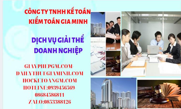 Thủ tục giải thể công ty tại Huyện Lý Nhân dịch vụ uy tín tốt