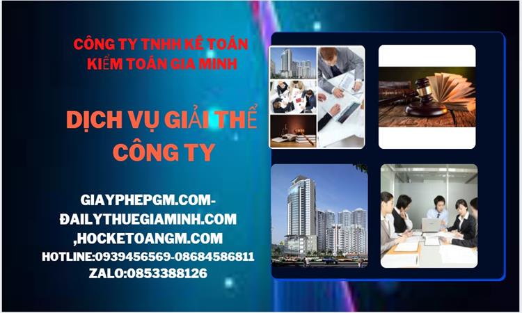 Thủ tục giải thể công ty tại Huyện Phúc Thọ trọn gói luật mới nhất