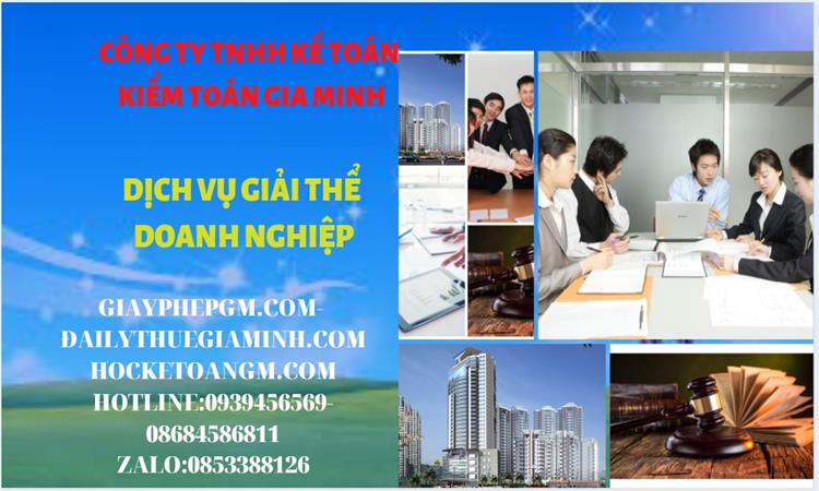 Thủ tục giải thể công ty tại Huyện Quốc Oai trọn gói luật mới nhất
