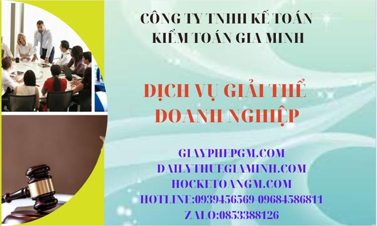 Thủ tục giải thể công ty tại Huyện Thới Lai trọn gói luật mới nhất