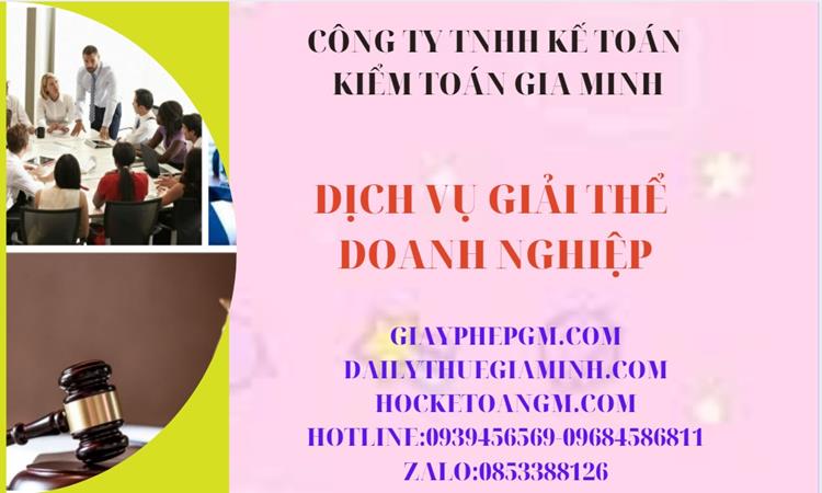 Thủ tục giải thể công ty tại Huyện Ứng Hòa trọn gói luật mới nhất