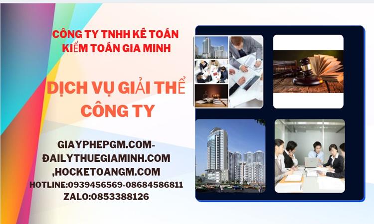 Thủ tục giải thể công ty tại Khánh Hòa dịch vụ uy tín tốt