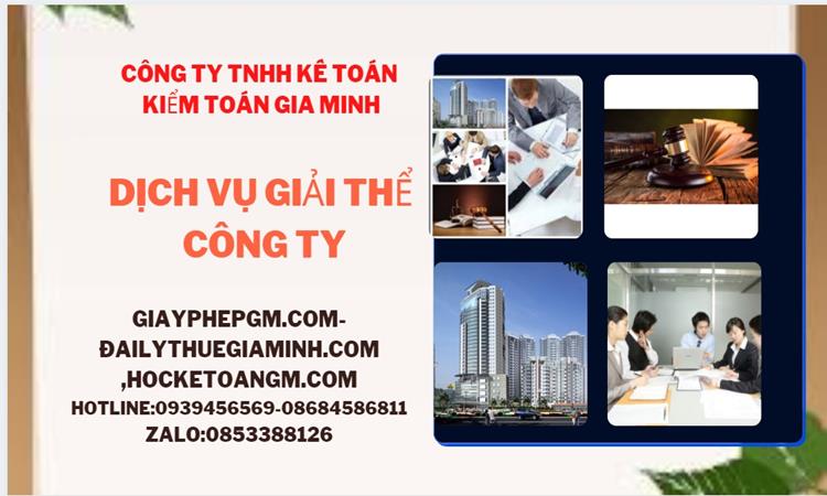 Thủ tục giải thể công ty tại Lào Cai trọn gói luật mới nhất