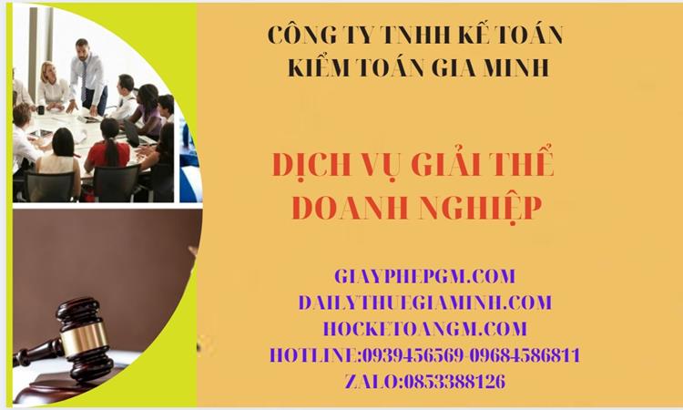 Thủ tục giải thể công ty tại Phú Yên trọn gói luật mới nhất