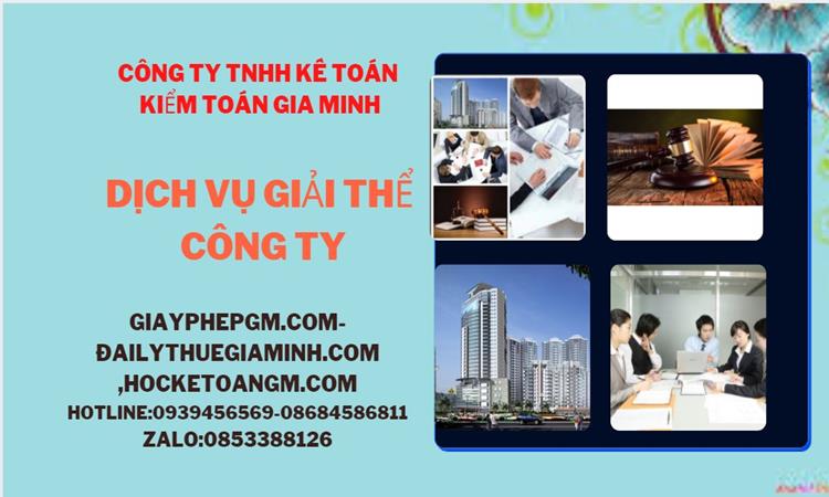 Thủ tục giải thể công ty tại TP Hải Phòng trọn gói luật mới nhất
