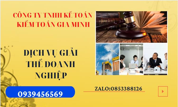 Thủ tục giải thể công ty tại TT Huế dịch vụ uy tín tốt