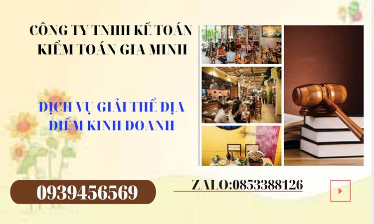 Thủ tục giải thể địa điểm kinh doanh tại Huyện Củ Chi