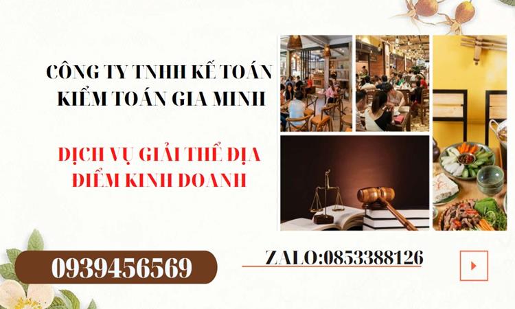 Thủ tục giải thể địa điểm kinh doanh tại Huyện Gia Lâm