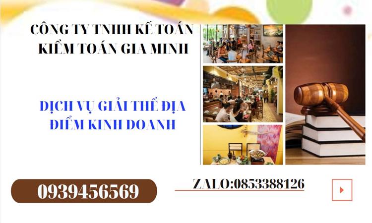 Thủ tục giải thể địa điểm kinh doanh tại Huyện Hóc Môn