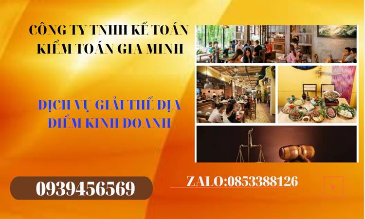 Thủ tục giải thể địa điểm kinh doanh tại Huyện Vĩnh Thạnh