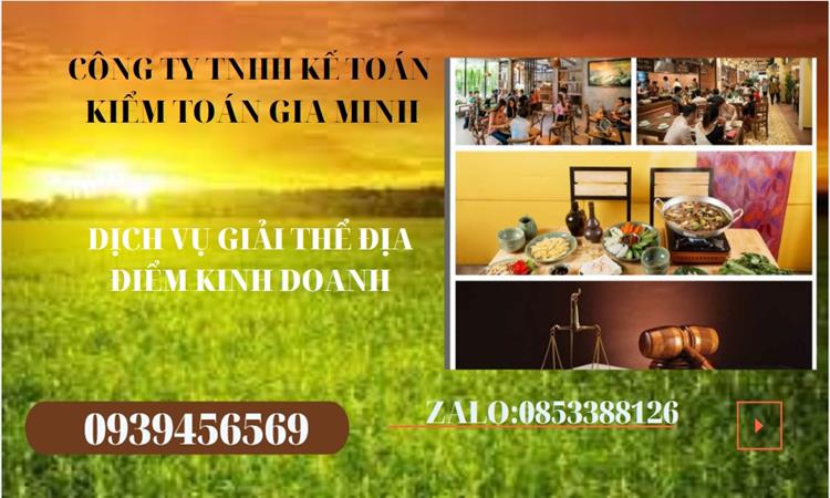DỊCH VỤ GIẢI THỂ ĐỊA ĐIỂM KINH DOANH TẠI QUẬN Ô MÔN NHANH, GIÁ RẺ 4 Thủ tục giải thể địa điểm kinh doanh tại Quận Ô Môn