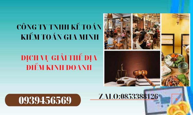 DỊCH VỤ GIẢI THỂ ĐỊA ĐIỂM KINH DOANH TẠI QUẬN TÂN PHÚ NHANH, GIÁ RẺ 5 Thủ tục giải thể địa điểm kinh doanh tại Quận Tân Phú