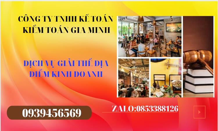DỊCH VỤ GIẢI THỂ ĐỊA ĐIỂM KINH DOANH TẠI THANH HÓA NHANH, GIÁ RẺ 4 Thủ tục giải thể địa điểm kinh doanh tại Thanh Hóa