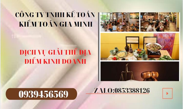 Thủ tục giải thể địa điểm kinh doanh tại Thành Phố Hồ Chí Minh