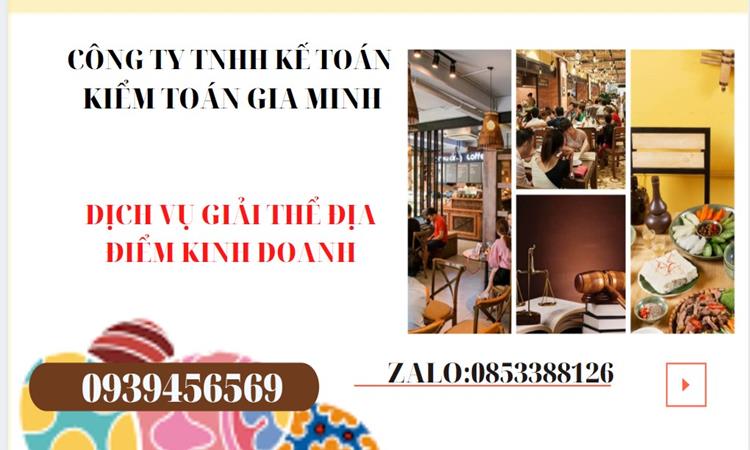 DỊCH VỤ GIẢI THỂ ĐỊA ĐIỂM KINH DOANH TẠI THỊ XÃ SƠN TÂY NHANH, GIÁ RẺ 4 Thủ tục giải thể địa điểm kinh doanh tại Thị xã Sơn Tây